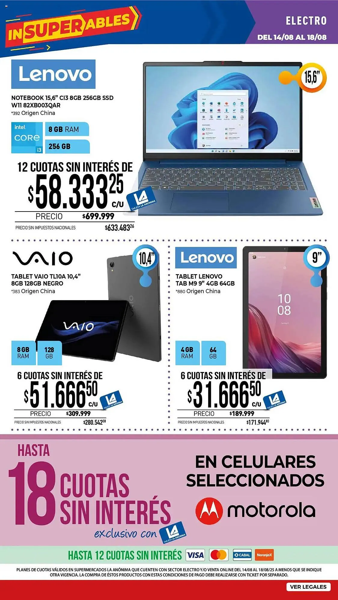 Ofertas de Catálogo La Anonima 14 de agosto al 25 de agosto 2025 - Página 35 del catálogo