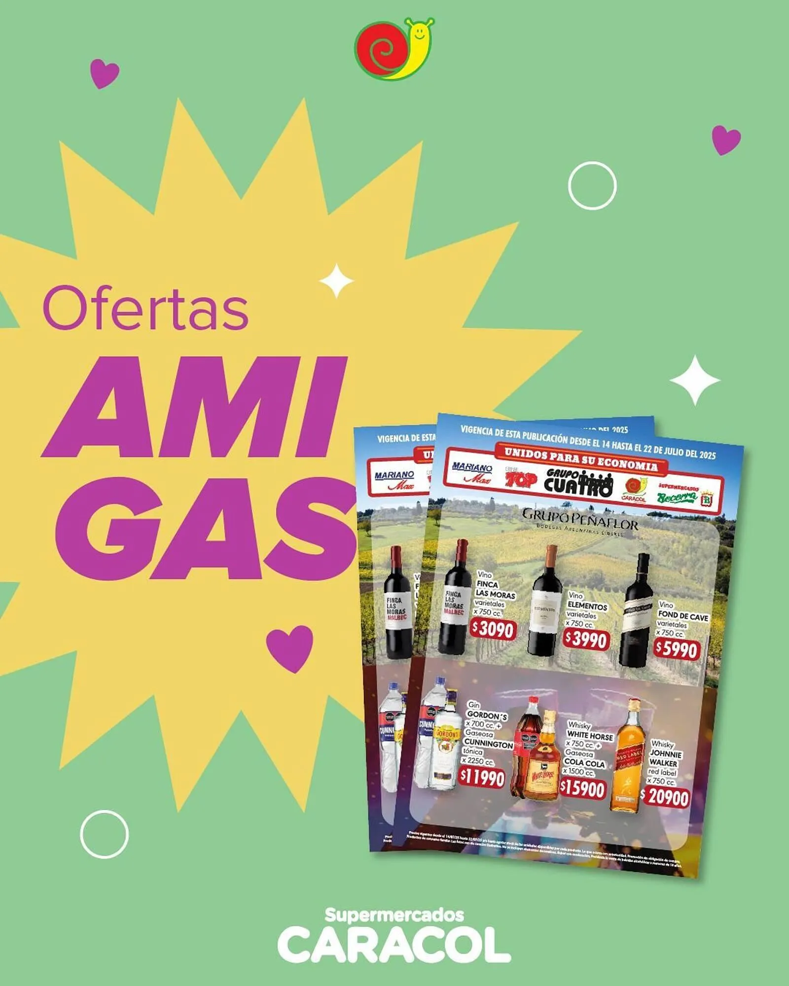Ofertas de Catálogo Supermercados Caracol 14 de julio al 22 de julio 2025 - Página 1 del catálogo