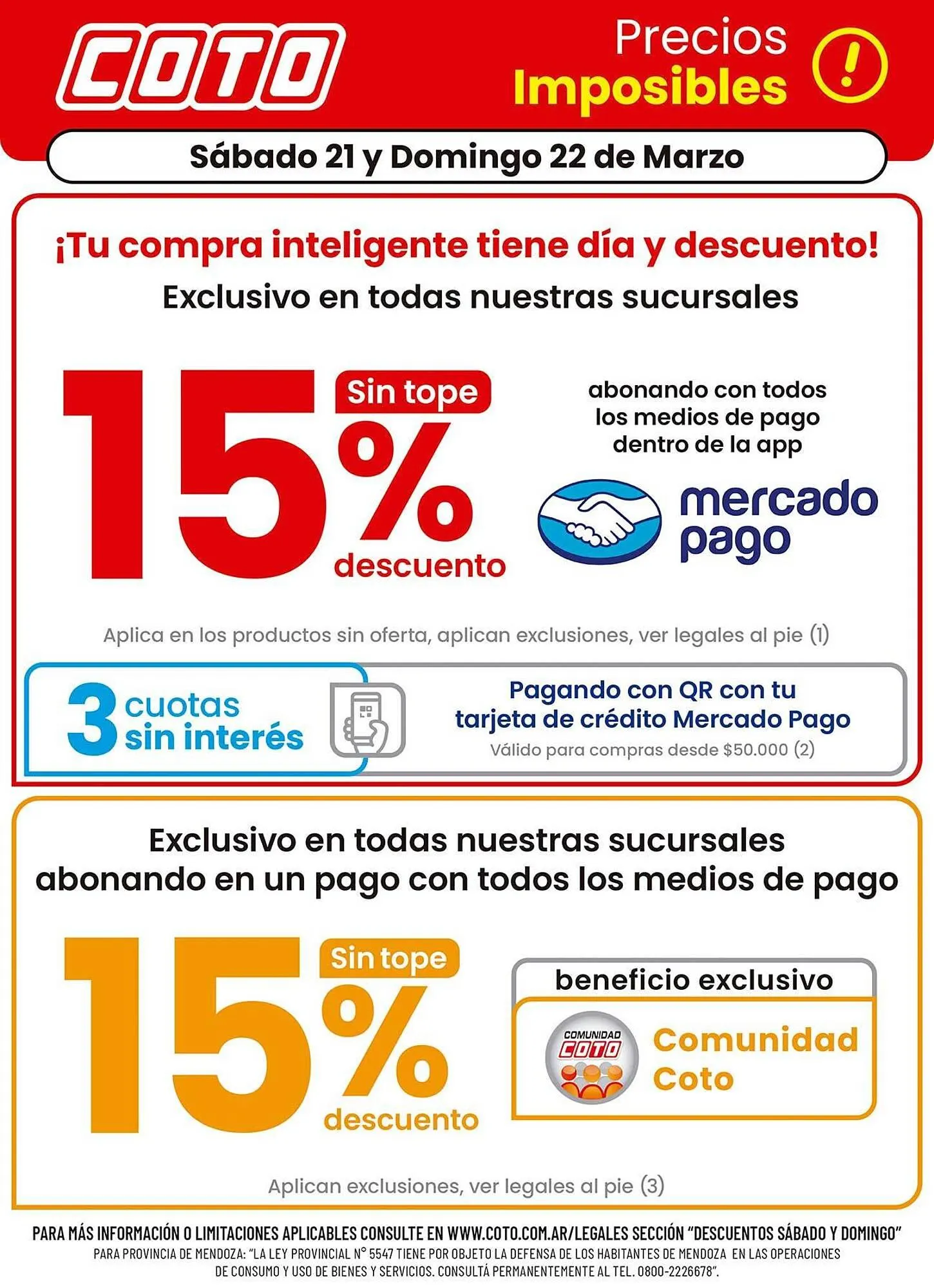Ofertas de Catálogo Coto 21 de marzo al 22 de marzo 2026 - Página 1 del catálogo