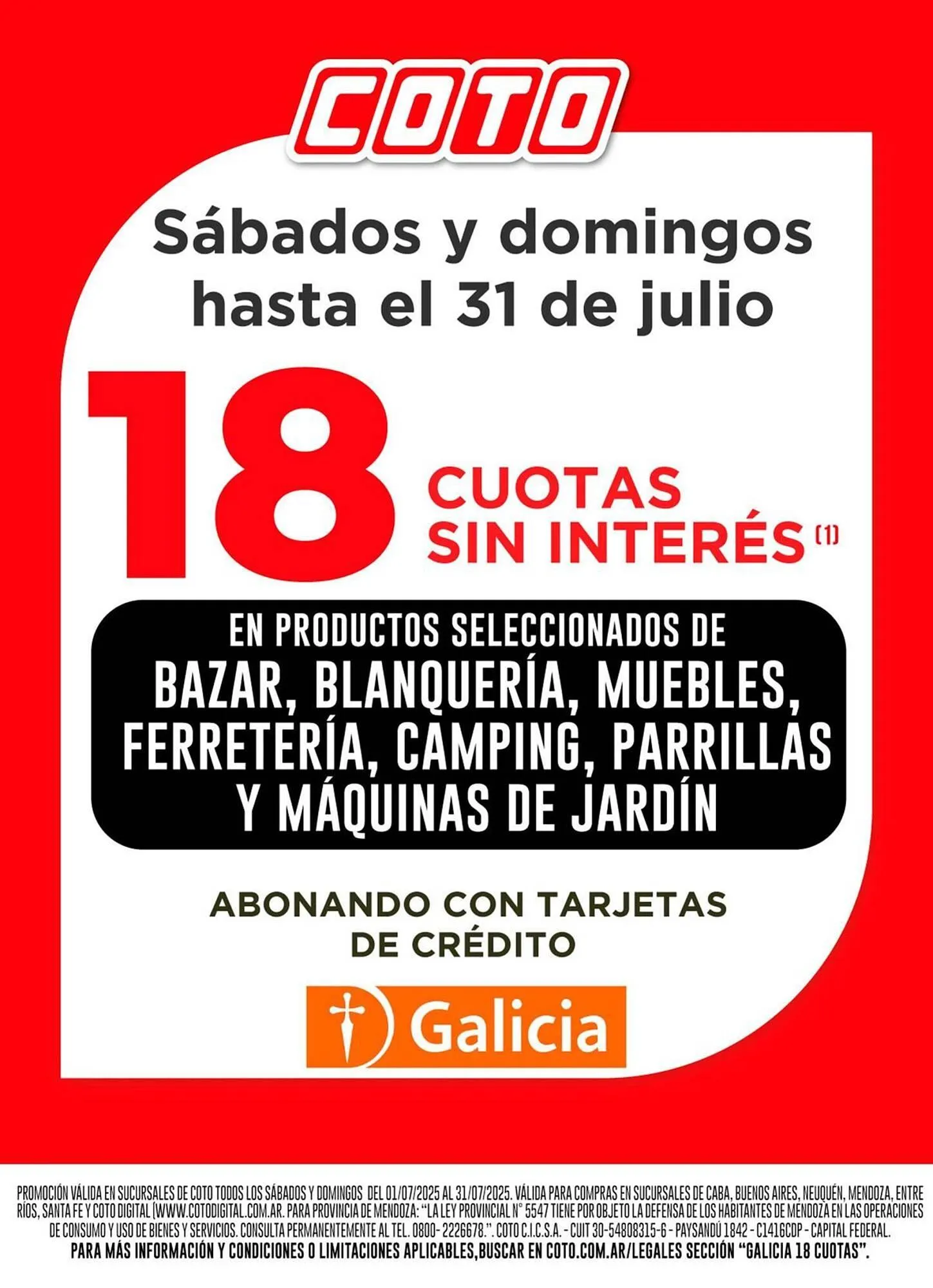 Ofertas de Catálogo Coto 1 de julio al 31 de julio 2025 - Página 1 del catálogo