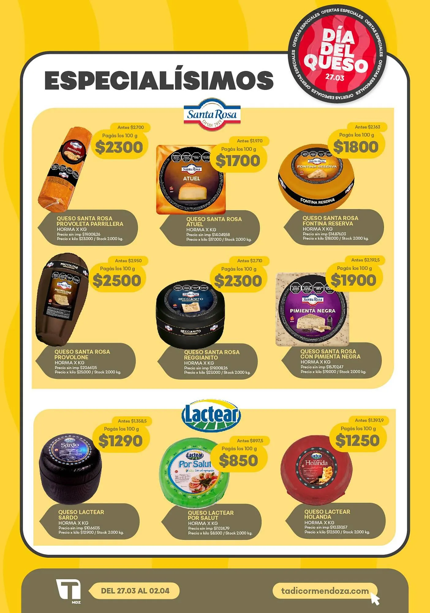 Ofertas de Catálogo Supermercados Tadicor 27 de marzo al 2 de abril 2025 - Página 4 del catálogo