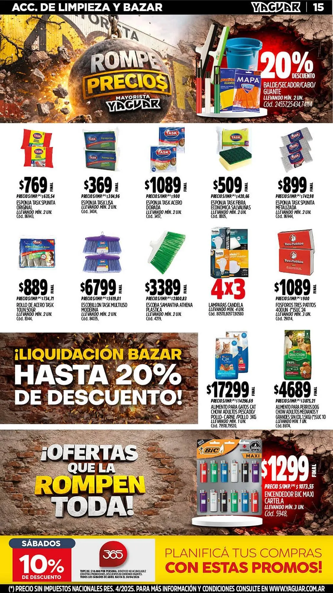 Ofertas de Catálogo Supermercados Yaguar 13 de abril al 19 de abril 2026 - Página 15 del catálogo