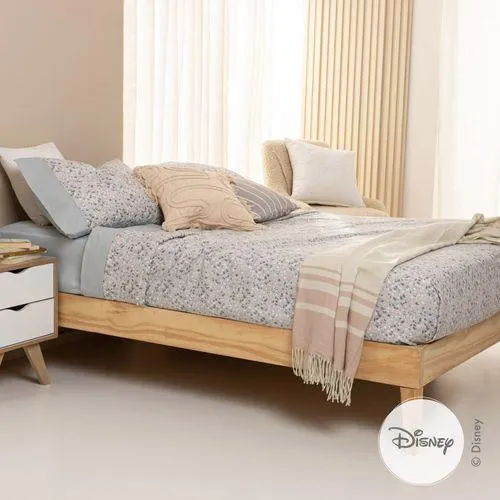 Juego de Sábanas Extra Queen Size Manchitas Terrazo Mickey