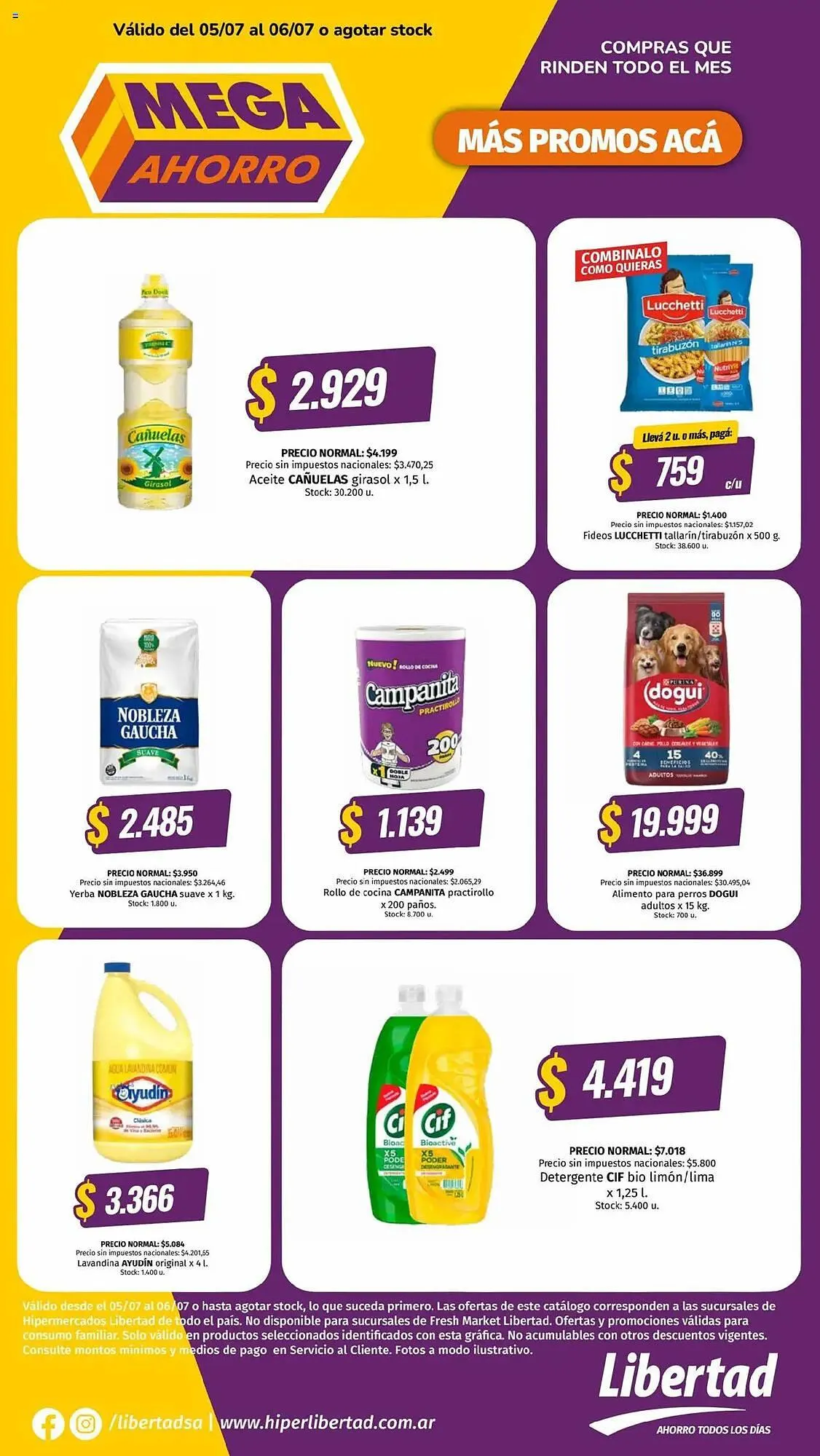 Ofertas de Catálogo Hipermercado Libertad 4 de julio al 6 de julio 2025 - Página 1 del catálogo