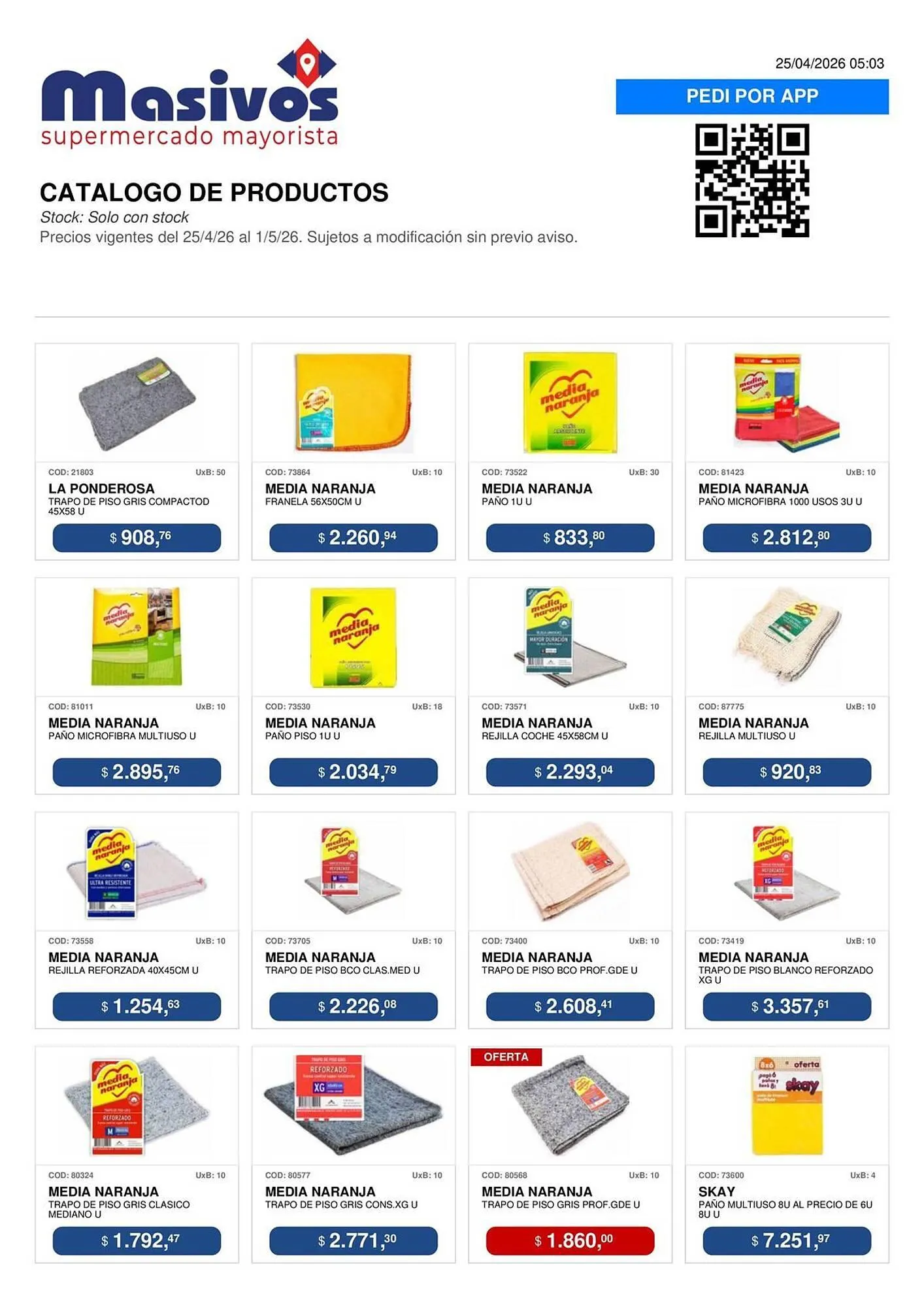 Ofertas de Catálogo Masivos 25 de abril al 1 de mayo 2026 - Página 98 del catálogo