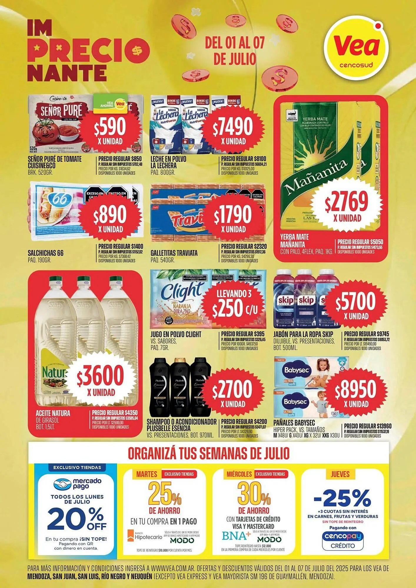 Ofertas de Catálogo Supermercados Vea 1 de julio al 7 de julio 2025 - Página 1 del catálogo