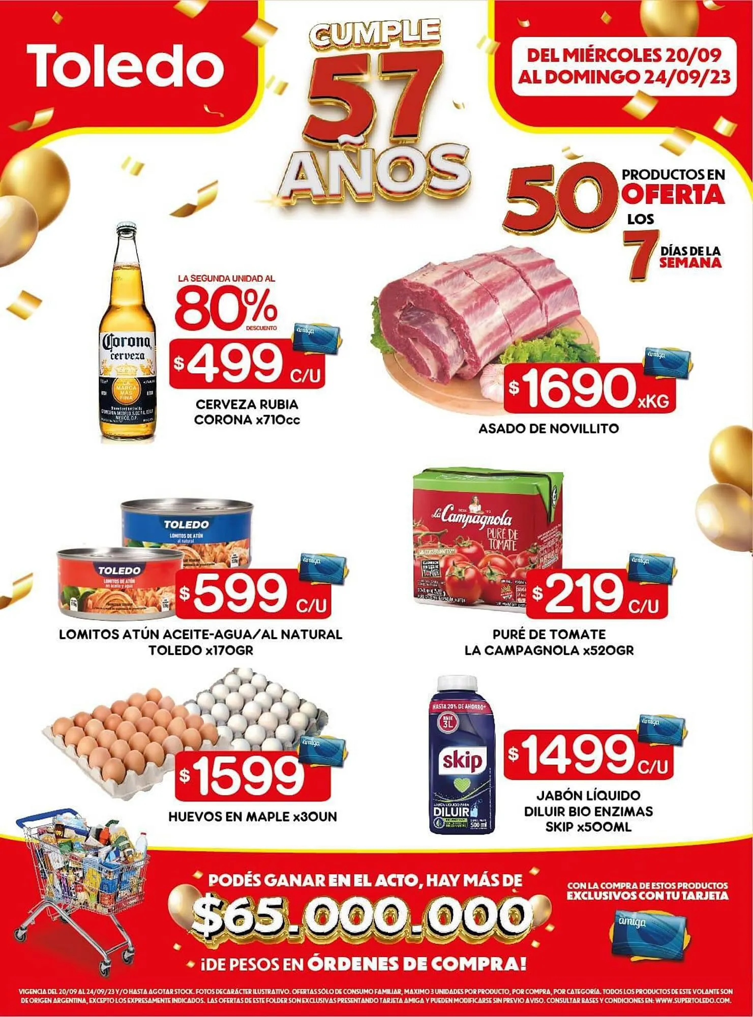 Ofertas de Catálogo Supermercados Toledo 20 de septiembre al 27 de septiembre 2023 - Página 1 del catálogo