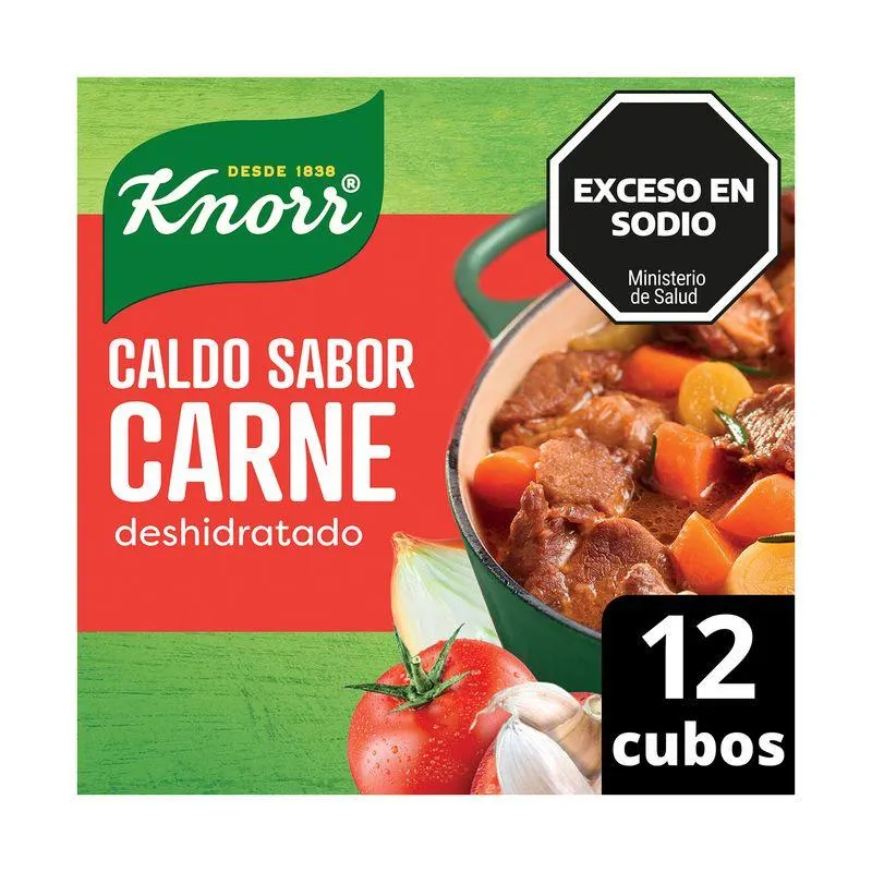 Caldo de carne Knorr en cubos 12 uni