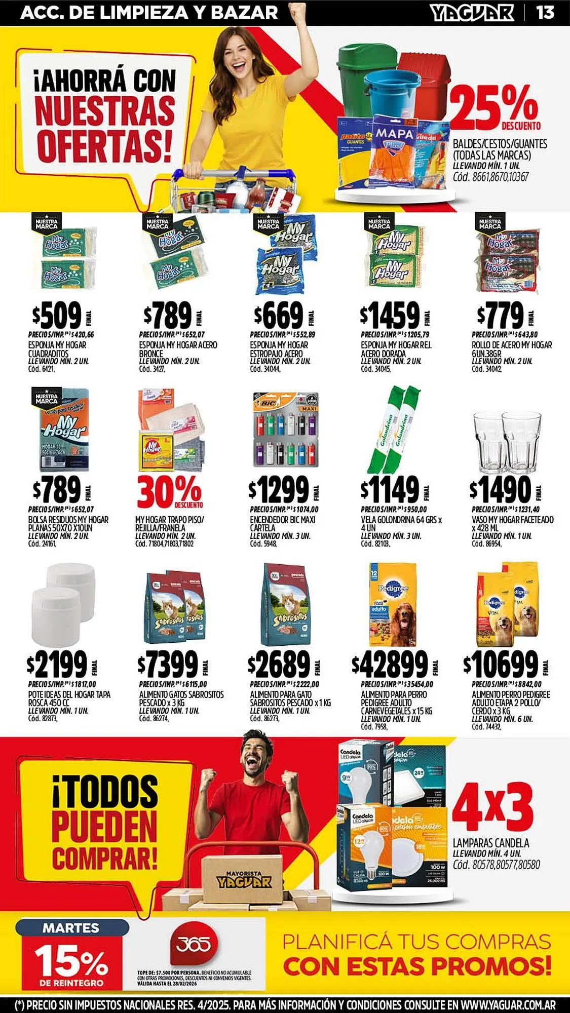 Ofertas de Catálogo Supermercados Yaguar 23 de febrero al 1 de marzo 2026 - Página 13 del catálogo