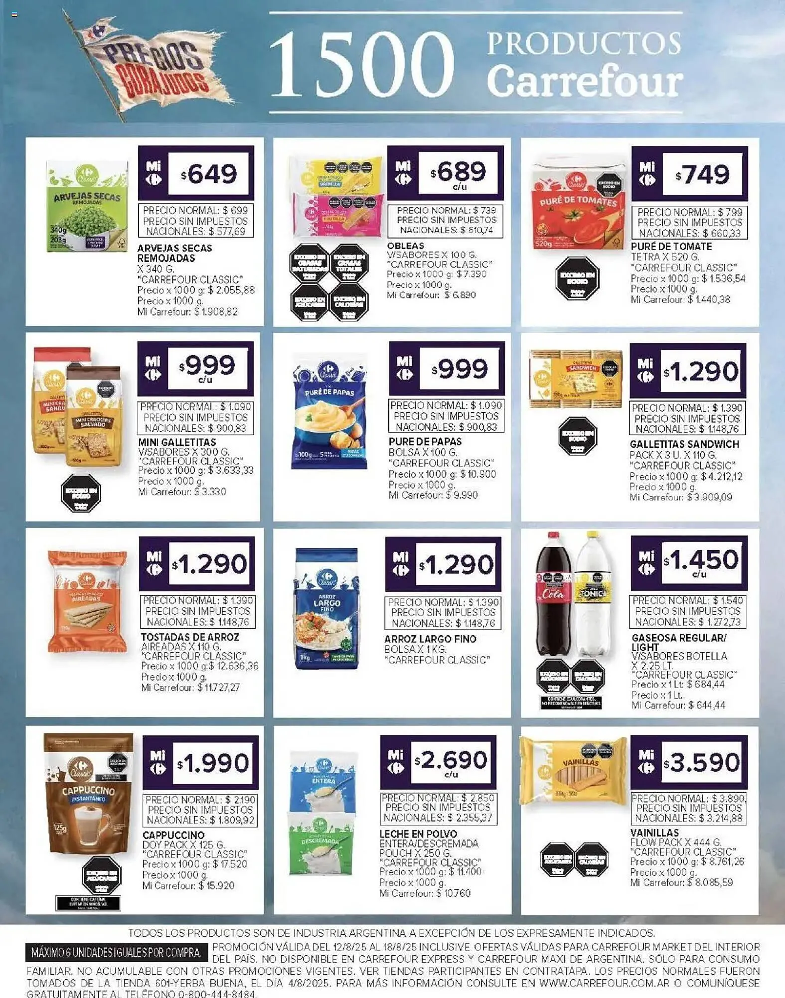 Ofertas de Catálogo Carrefour Market 12 de agosto al 19 de agosto 2025 - Página 11 del catálogo