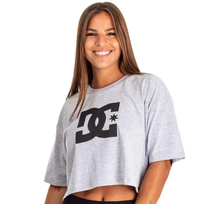 Remera Mc DC Star Boxy (Gri) DC Mujer