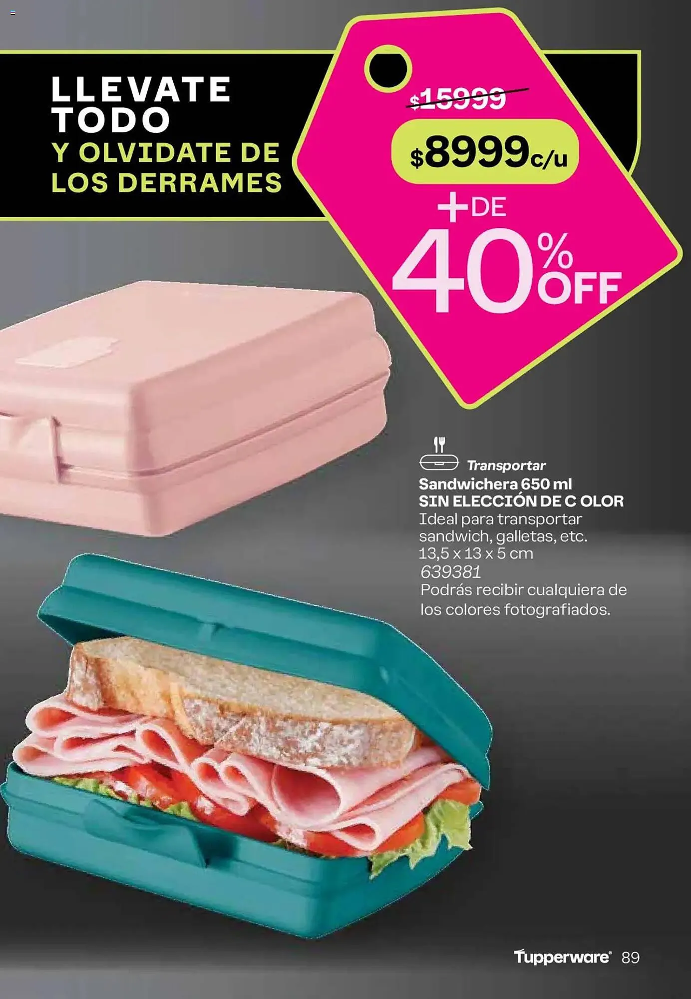 Ofertas de Catálogo Tupperware 29 de noviembre al 2 de diciembre 2024 - Página 89 del catálogo