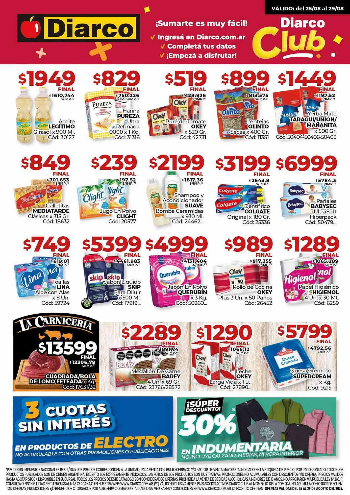Ofertas de Catálogo Diarco 25 de agosto al 30 de agosto 2025 - Página 1 del catálogo