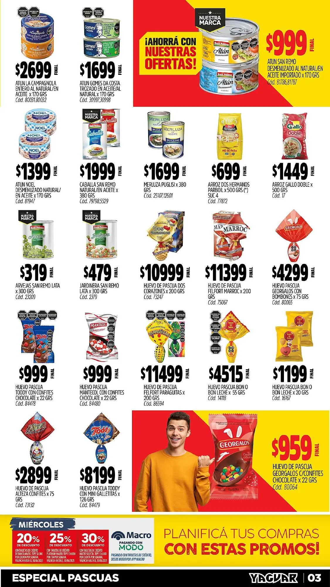 Ofertas de Catálogo Supermercados Yaguar 31 de marzo al 6 de abril 2025 - Página 3 del catálogo