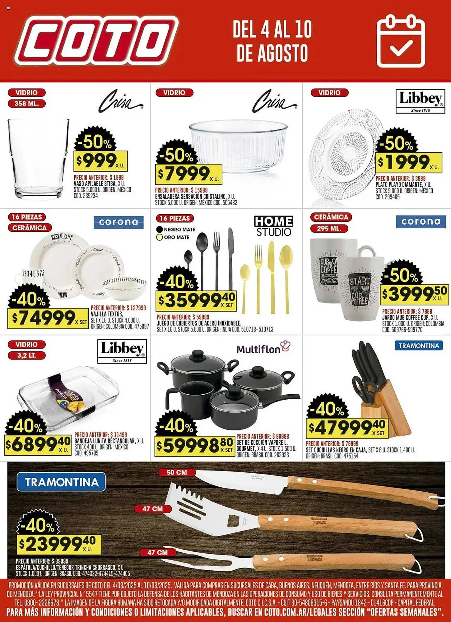 Ofertas de Catálogo Coto 4 de agosto al 10 de agosto 2025 - Página 1 del catálogo