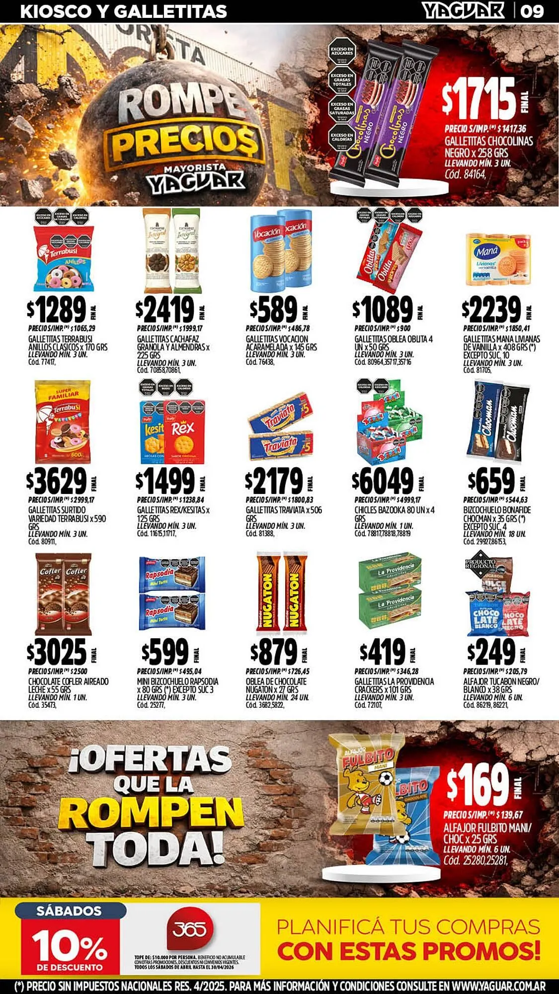 Ofertas de Catálogo Supermercados Yaguar 13 de abril al 19 de abril 2026 - Página 9 del catálogo