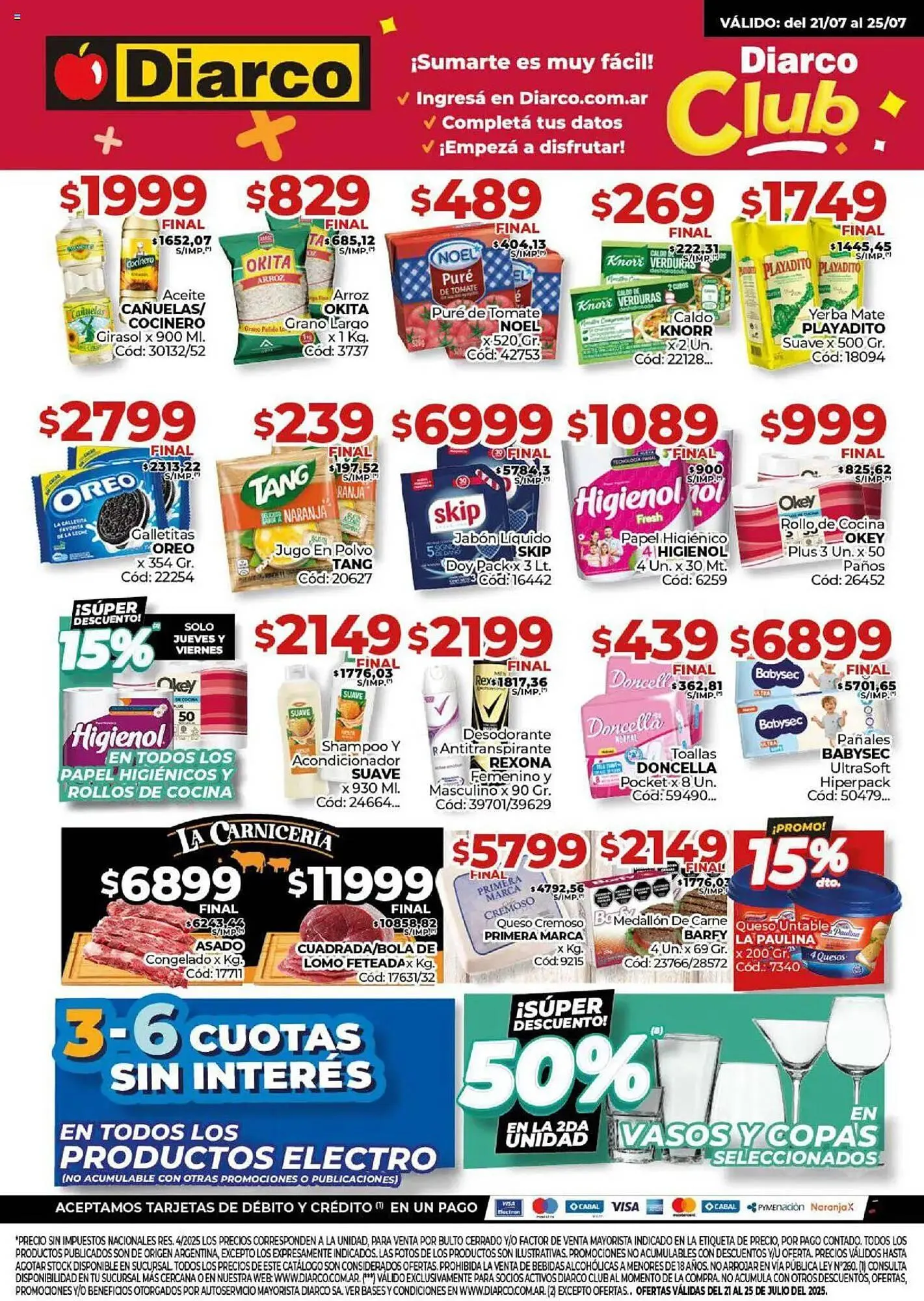 Ofertas de Catálogo Diarco 21 de julio al 26 de julio 2025 - Página 1 del catálogo