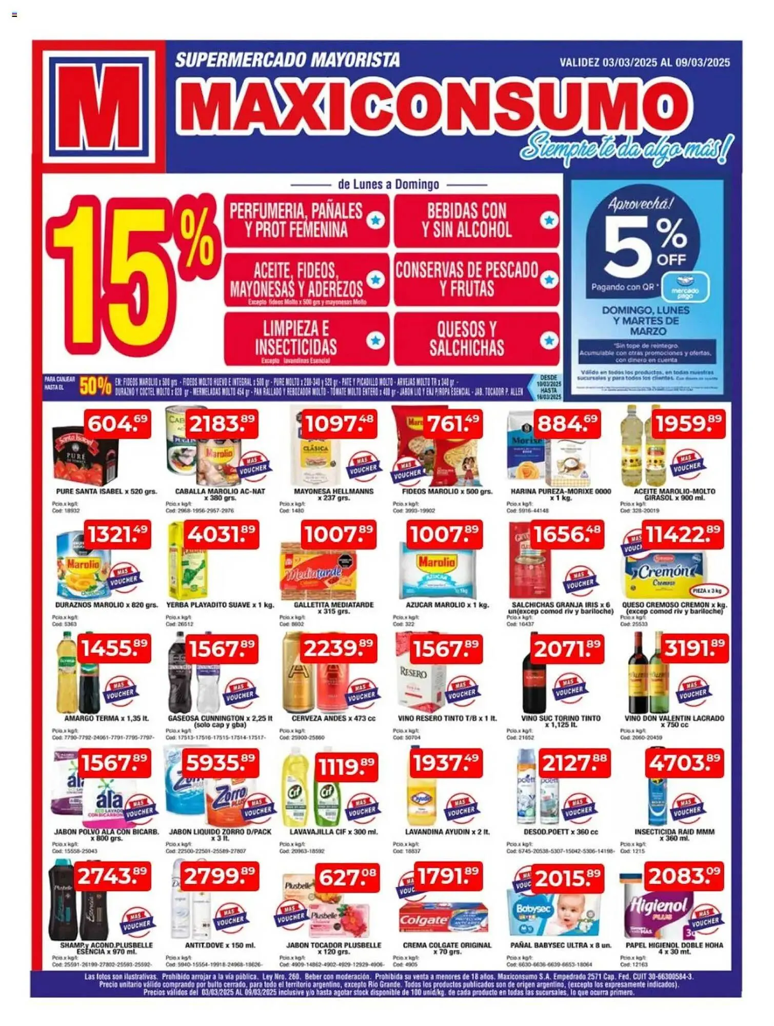Ofertas de Catálogo Maxiconsumo 3 de marzo al 9 de marzo 2025 - Página 1 del catálogo