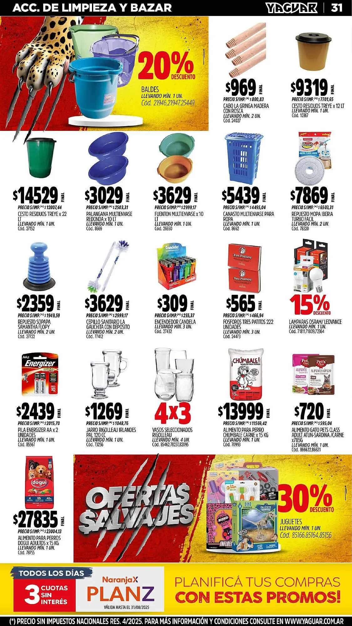 Ofertas de Catálogo Supermercados Yaguar 4 de agosto al 11 de agosto 2025 - Página 32 del catálogo
