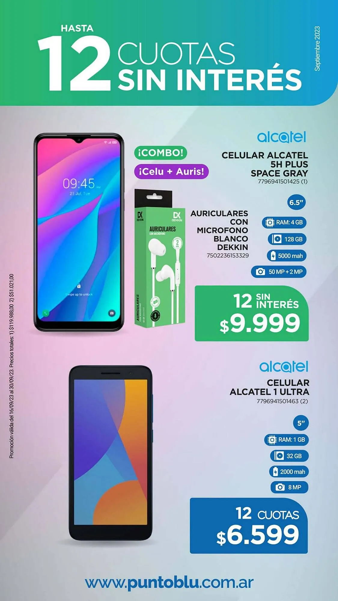 Ofertas de Catálogo Punto Blu 18 de septiembre al 30 de septiembre 2023 - Página 3 del catálogo