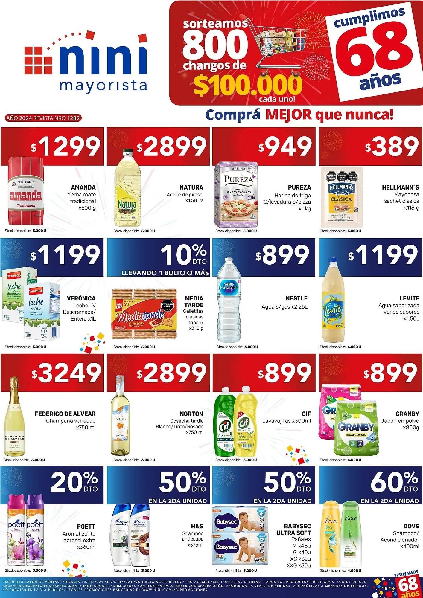 Ofertas de Catálogo Nini Mayorista 18 de noviembre al 24 de noviembre 2024 - Página 1 del catálogo
