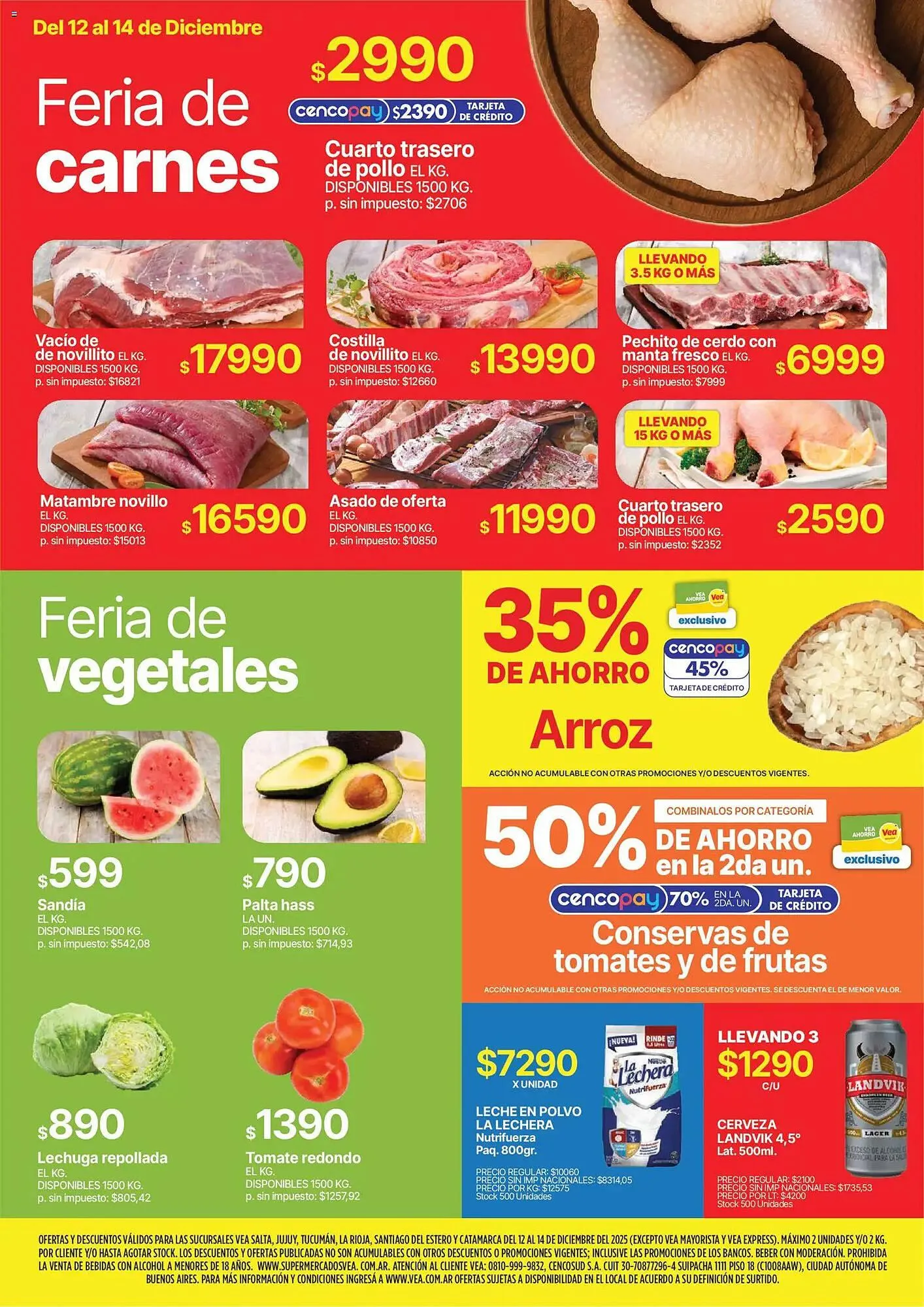 Ofertas de Catálogo Supermercados Vea 12 de diciembre al 14 de diciembre 2025 - Página 3 del catálogo