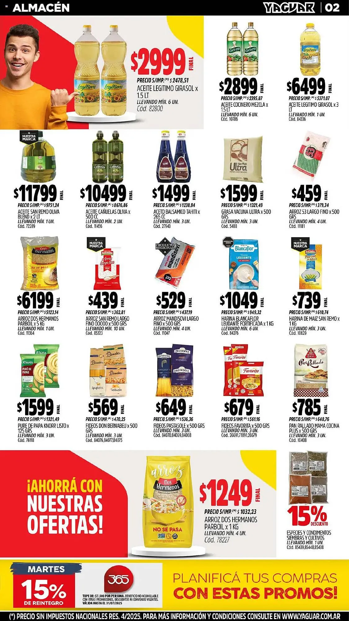 Ofertas de Catálogo Supermercados Yaguar 14 de julio al 20 de julio 2025 - Página 2 del catálogo
