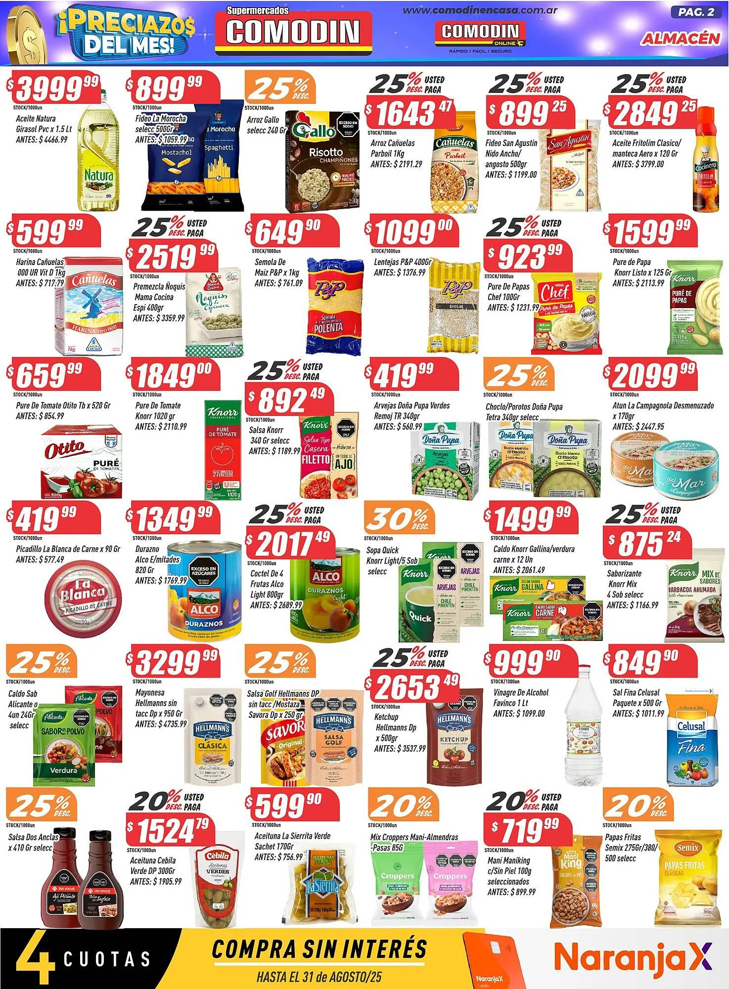 Ofertas de Catálogo Supermercados Comodin 25 de julio al 2 de agosto 2025 - Página 2 del catálogo