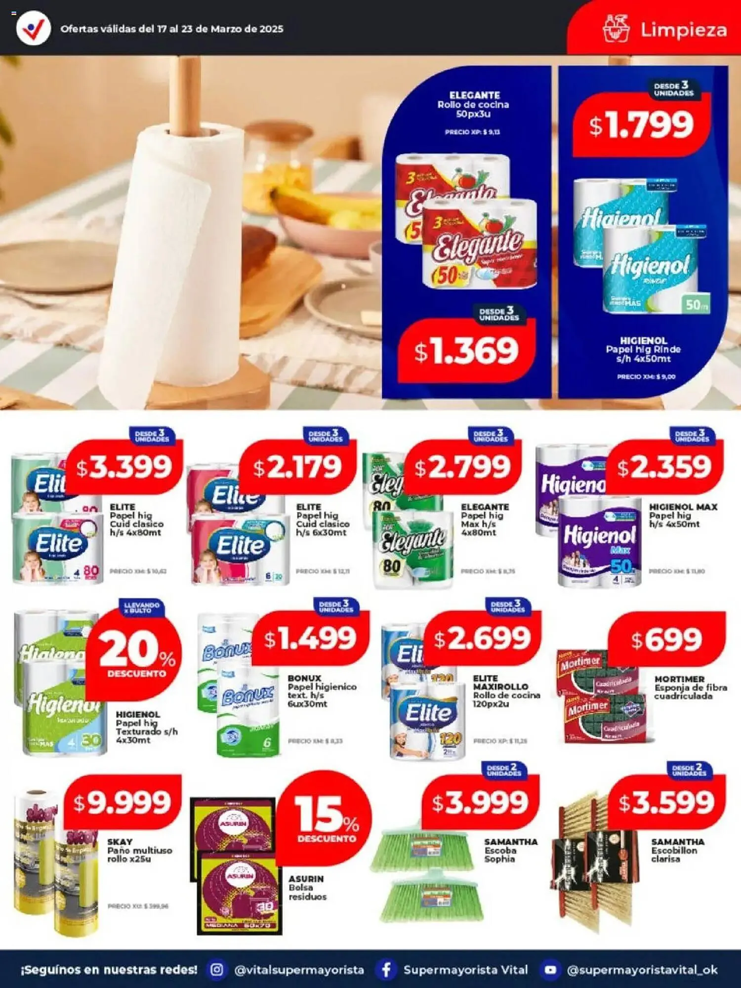 Ofertas de Catálogo Supermayorista Vital 17 de marzo al 23 de marzo 2025 - Página 9 del catálogo