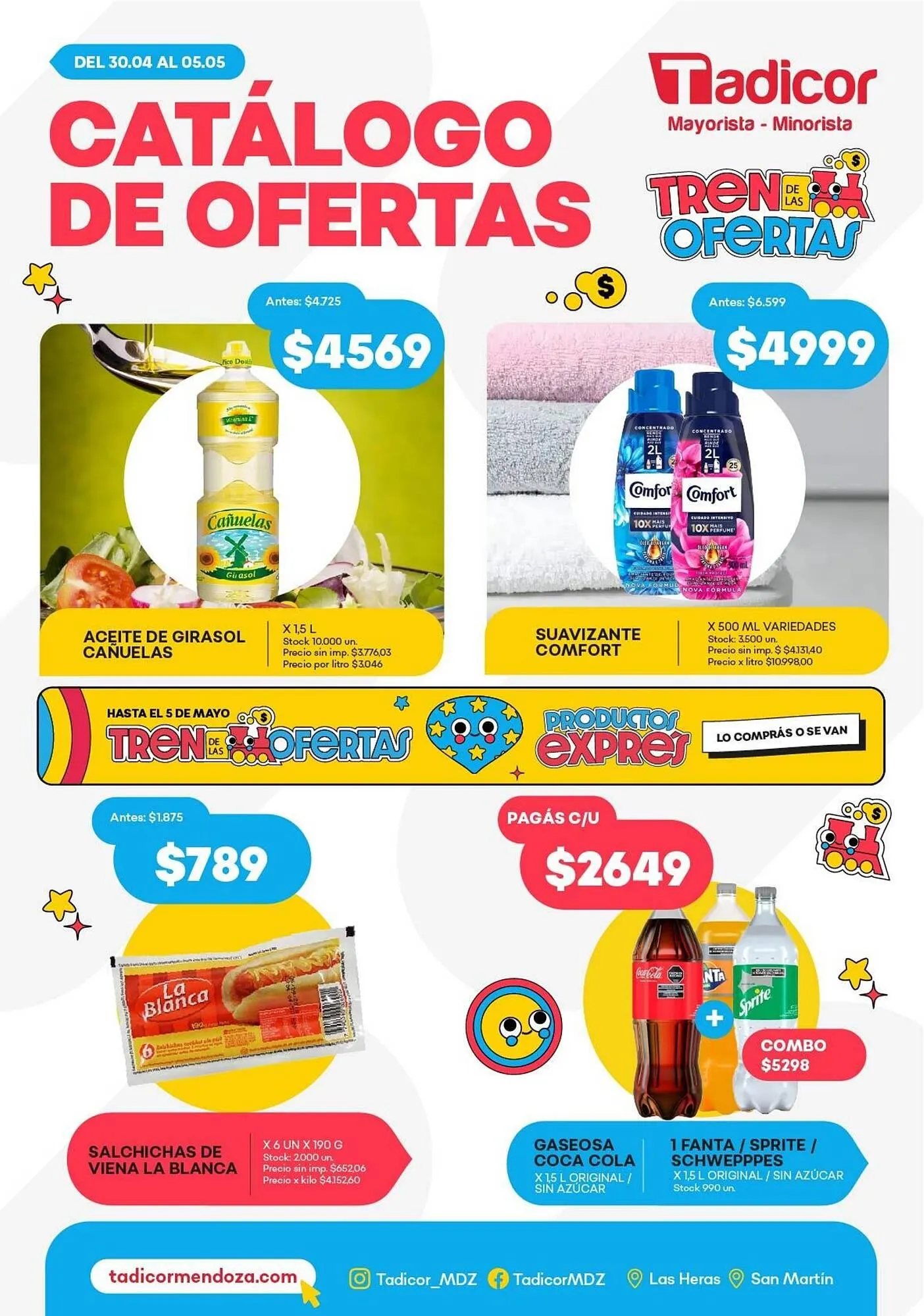 Ofertas de Catálogo Supermercados Tadicor 29 de abril al 5 de mayo 2026 - Página 1 del catálogo