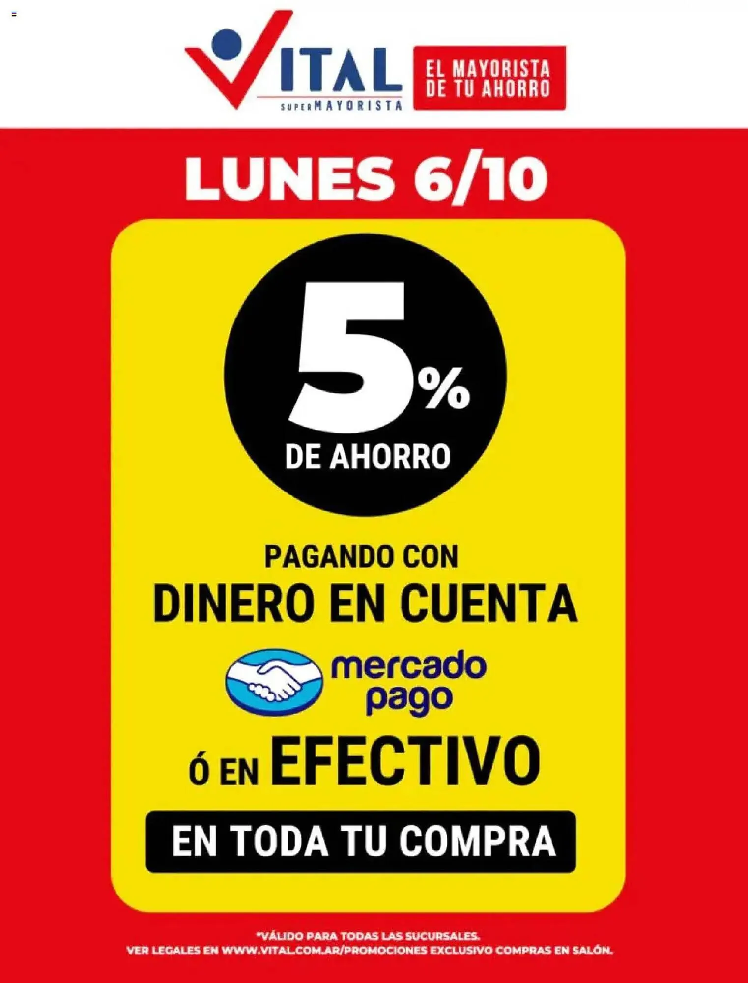 Ofertas de Catálogo Supermayorista Vital 6 de octubre al 8 de octubre 2025 - Página 1 del catálogo