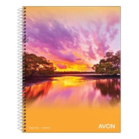 CUADERNO AVÓN 22X29 84 HOJAS CUADRICULADO CON ESPIRALES