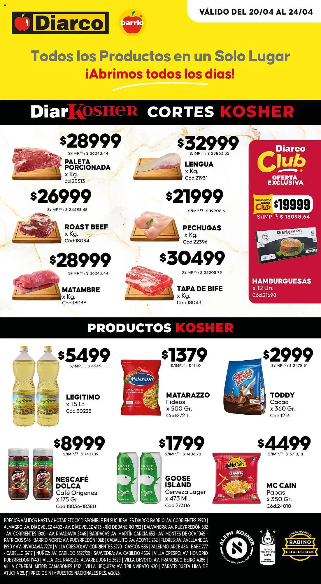 Ofertas de Catálogo Diarco 20 de abril al 24 de abril 2026 - Página 1 del catálogo