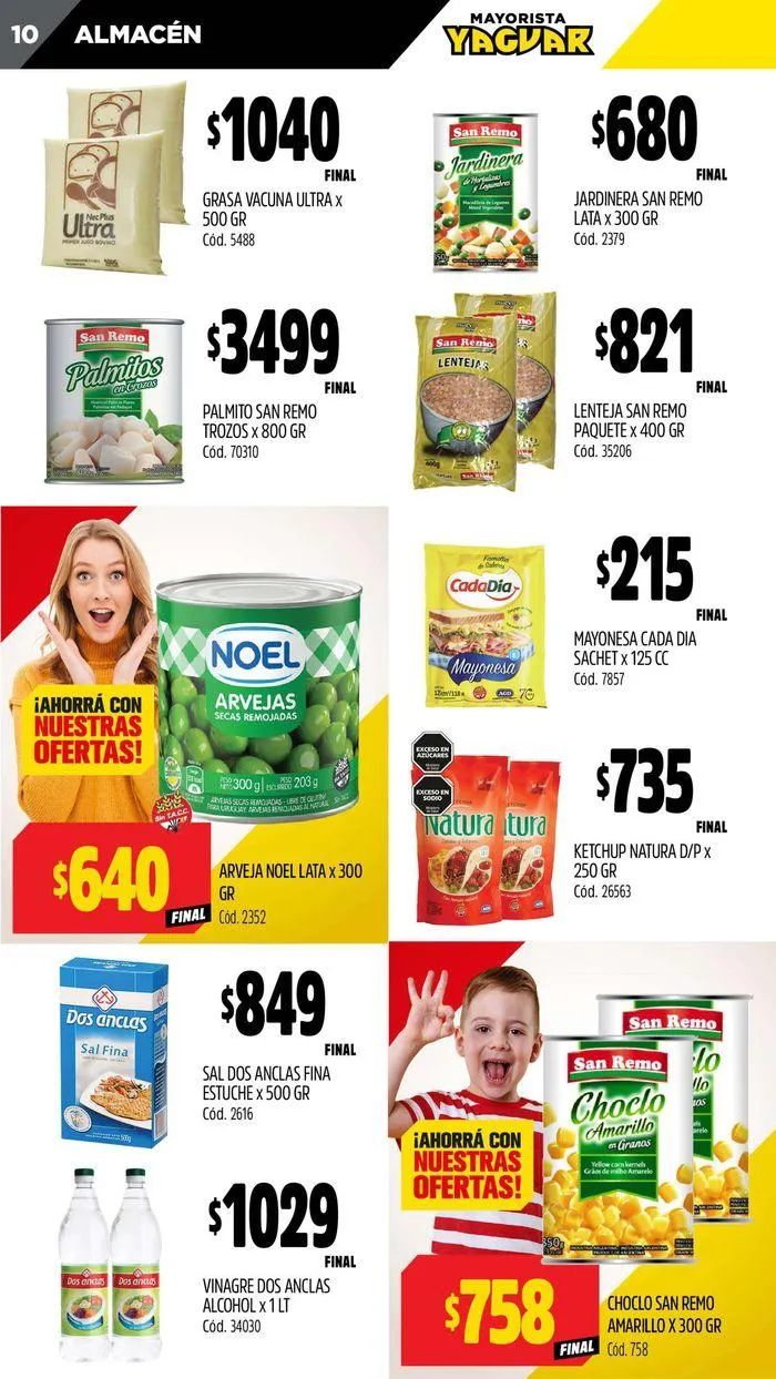 Ofertas de Catálogo Supermercados Yaguar Córdoba 22 de julio al 28 de julio 2024 - Página 10 del catálogo