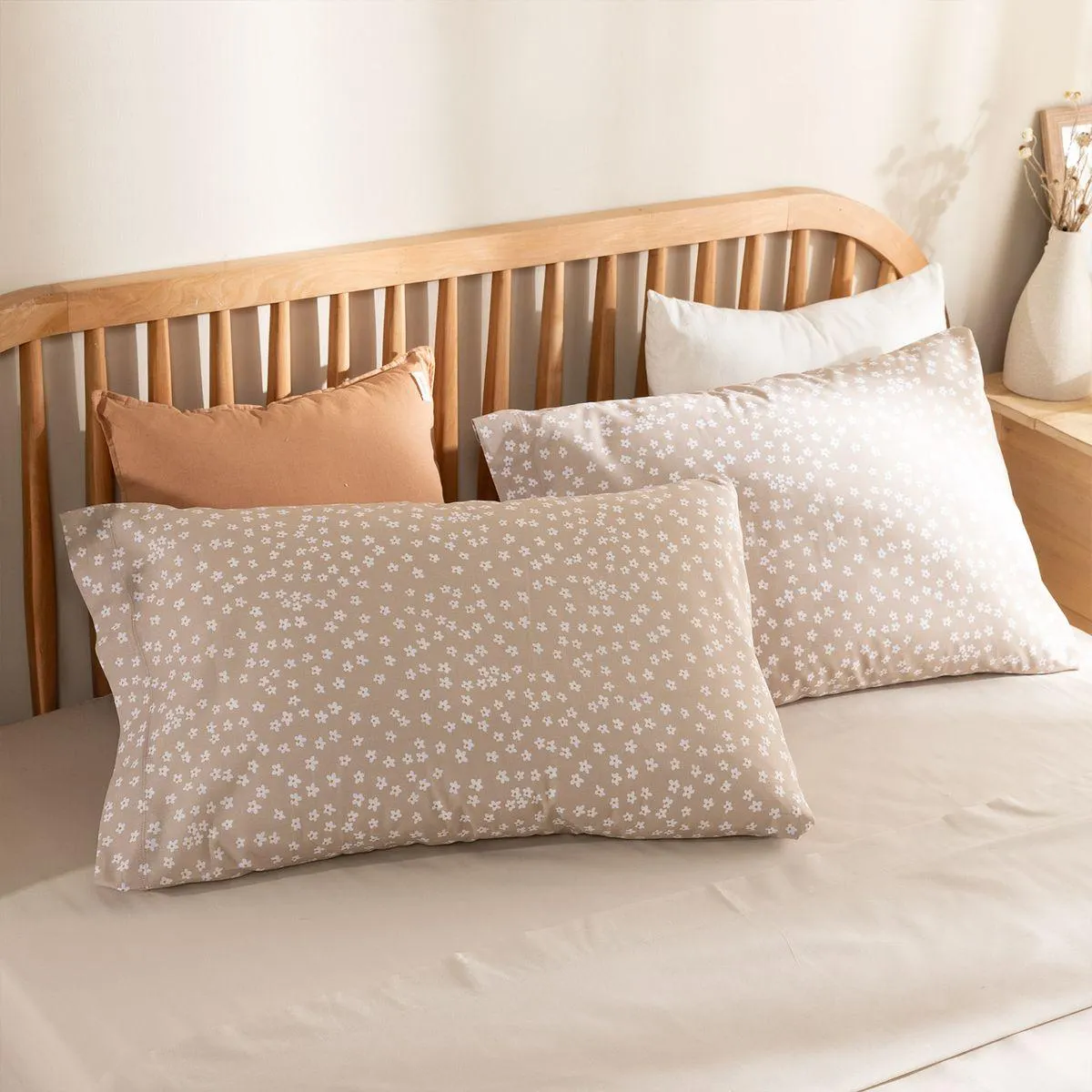 Set de Fundas de Almohada Queen Size Encanto Floral