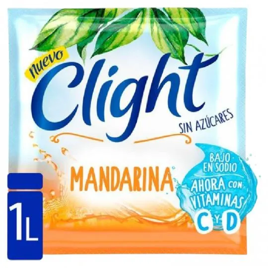 JUGO EN POLVO CLIGHT MANDARINA 2022 8 GRS