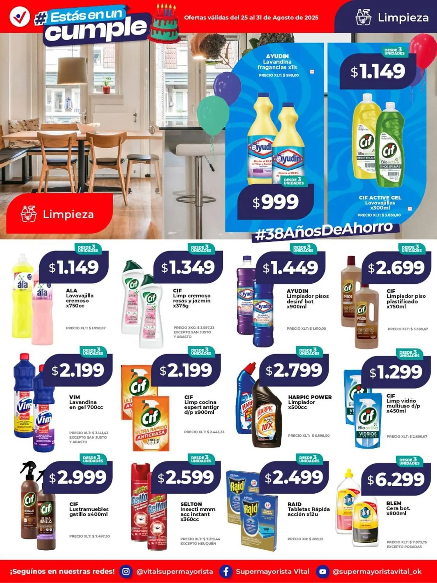 Ofertas de Catálogo Supermayorista Vital 25 de agosto al 31 de agosto 2025 - Página 9 del catálogo