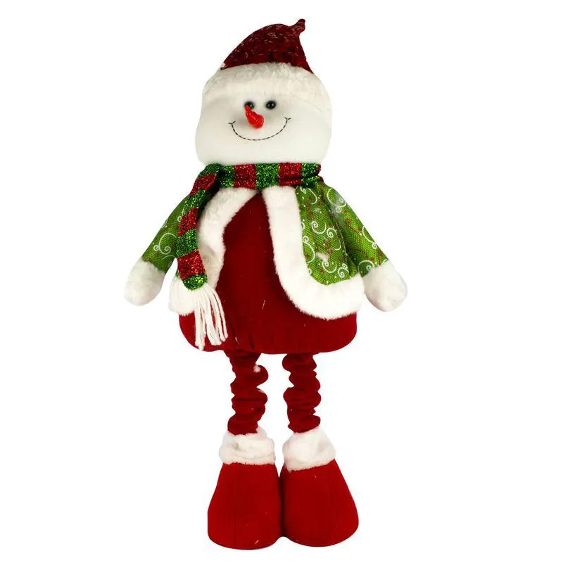 Adorno Navideño Santa saco Verde liso 75cm