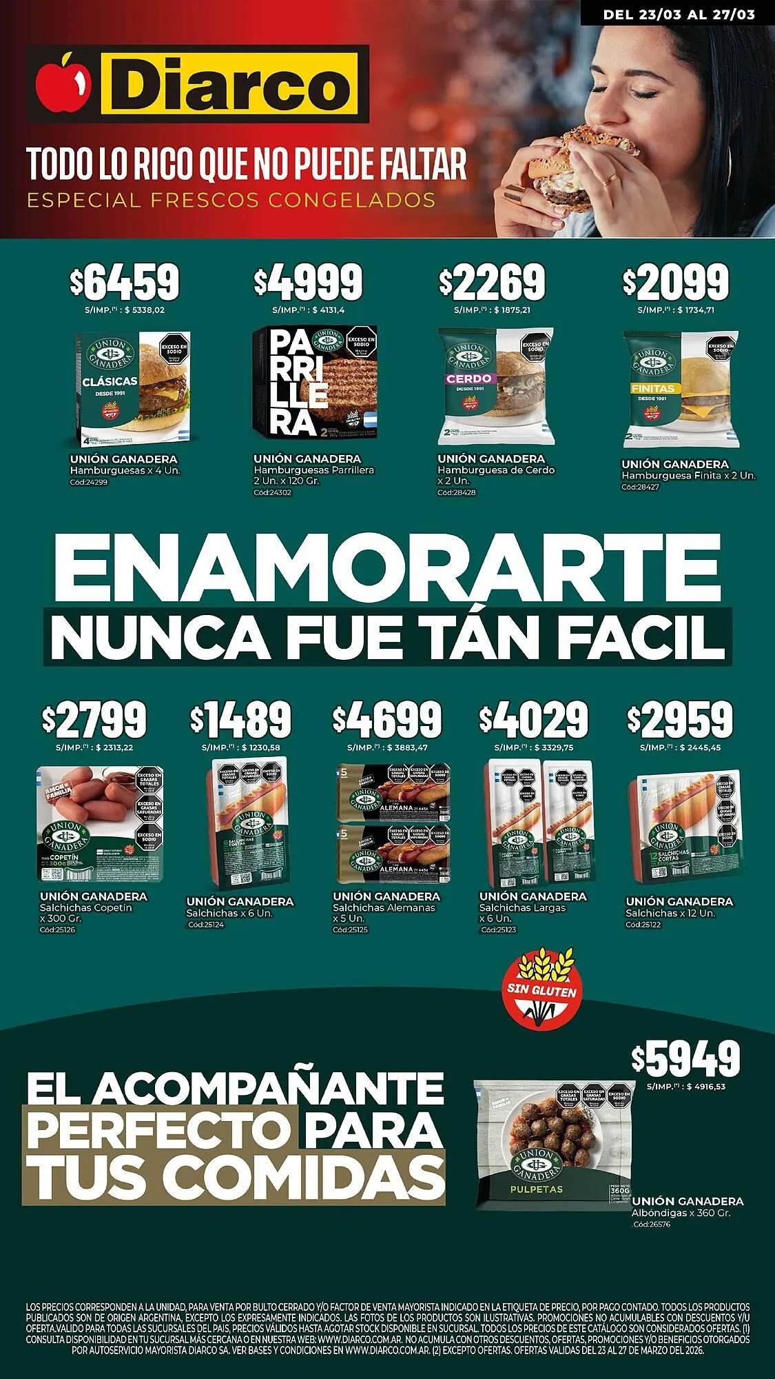 Ofertas de Catálogo Diarco 23 de marzo al 27 de marzo 2026 - Página 1 del catálogo