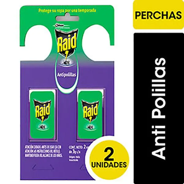 RAID ANTIPOLILLA CONT.PERCHA X2