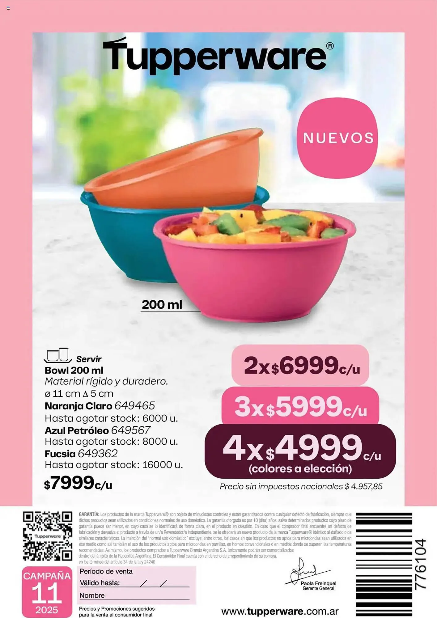 Ofertas de Catálogo Tupperware 9 de julio al 23 de julio 2025 - Página 101 del catálogo
