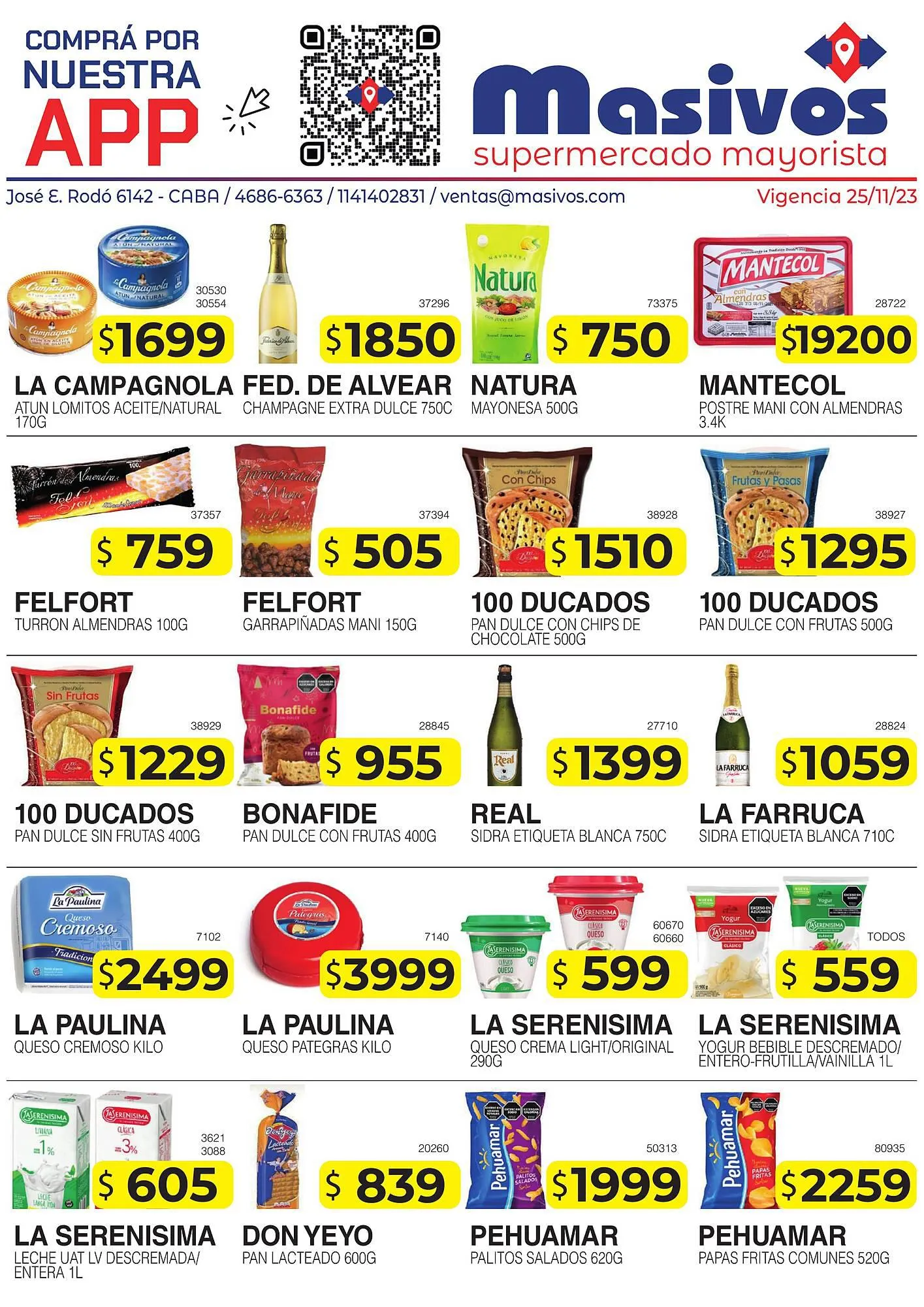Ofertas de Catálogo Masivos 25 de noviembre al 25 de noviembre 2023 - Página 1 del catálogo