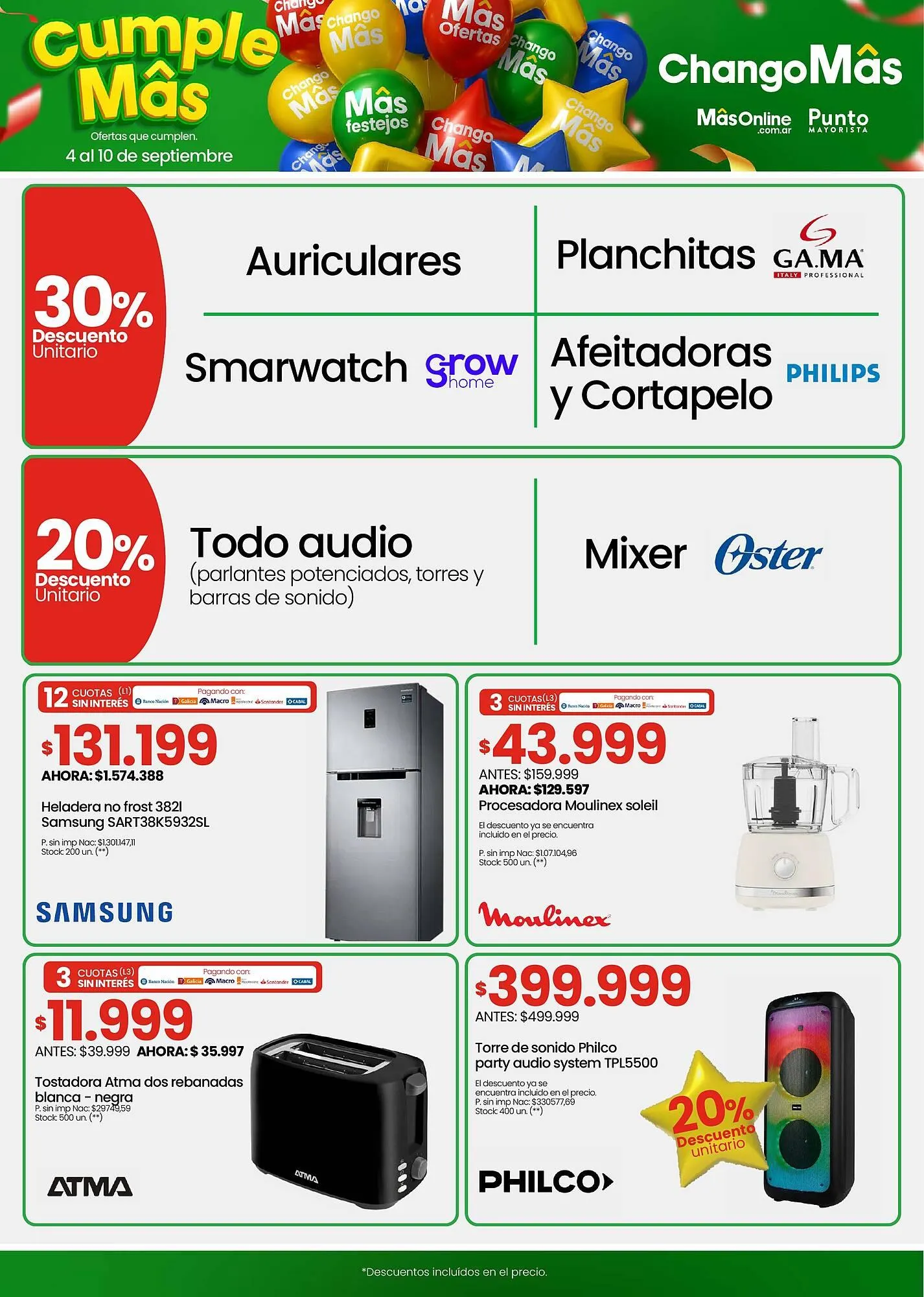 Ofertas de Catálogo Changomas 4 de septiembre al 10 de septiembre 2025 - Página 2 del catálogo