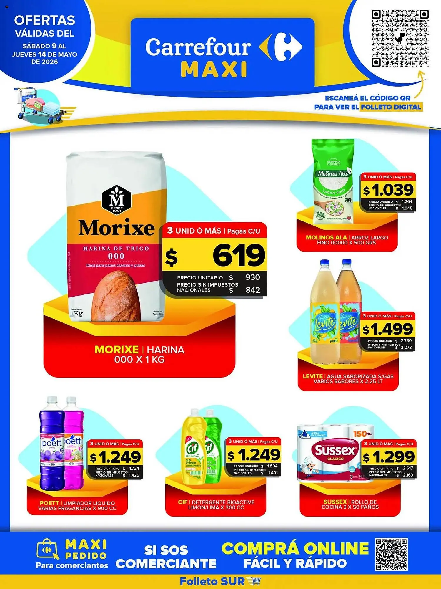 Ofertas de Folleto Carrefour Maxi 9 de mayo al 14 de mayo 2026 - Página 1 del catálogo
