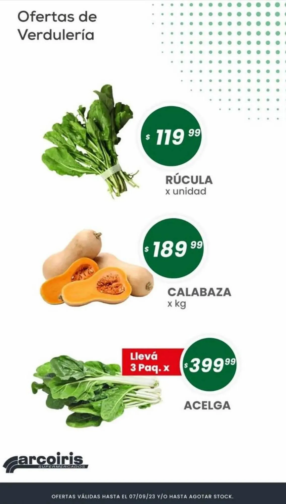 Ofertas de Catálogo Arcoiris Supermercados 5 de septiembre al 7 de septiembre 2023 - Página 1 del catálogo