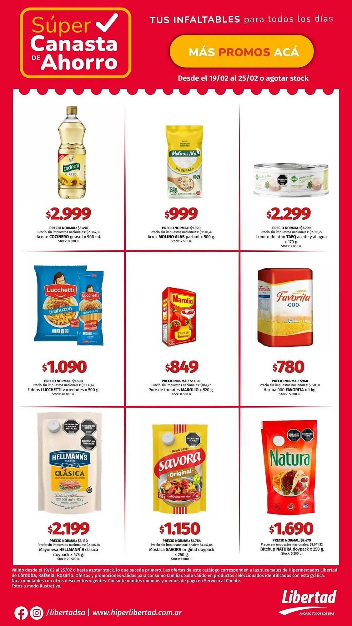 Ofertas de Catálogo Hipermercado Libertad 19 de febrero al 25 de febrero 2026 - Página 1 del catálogo