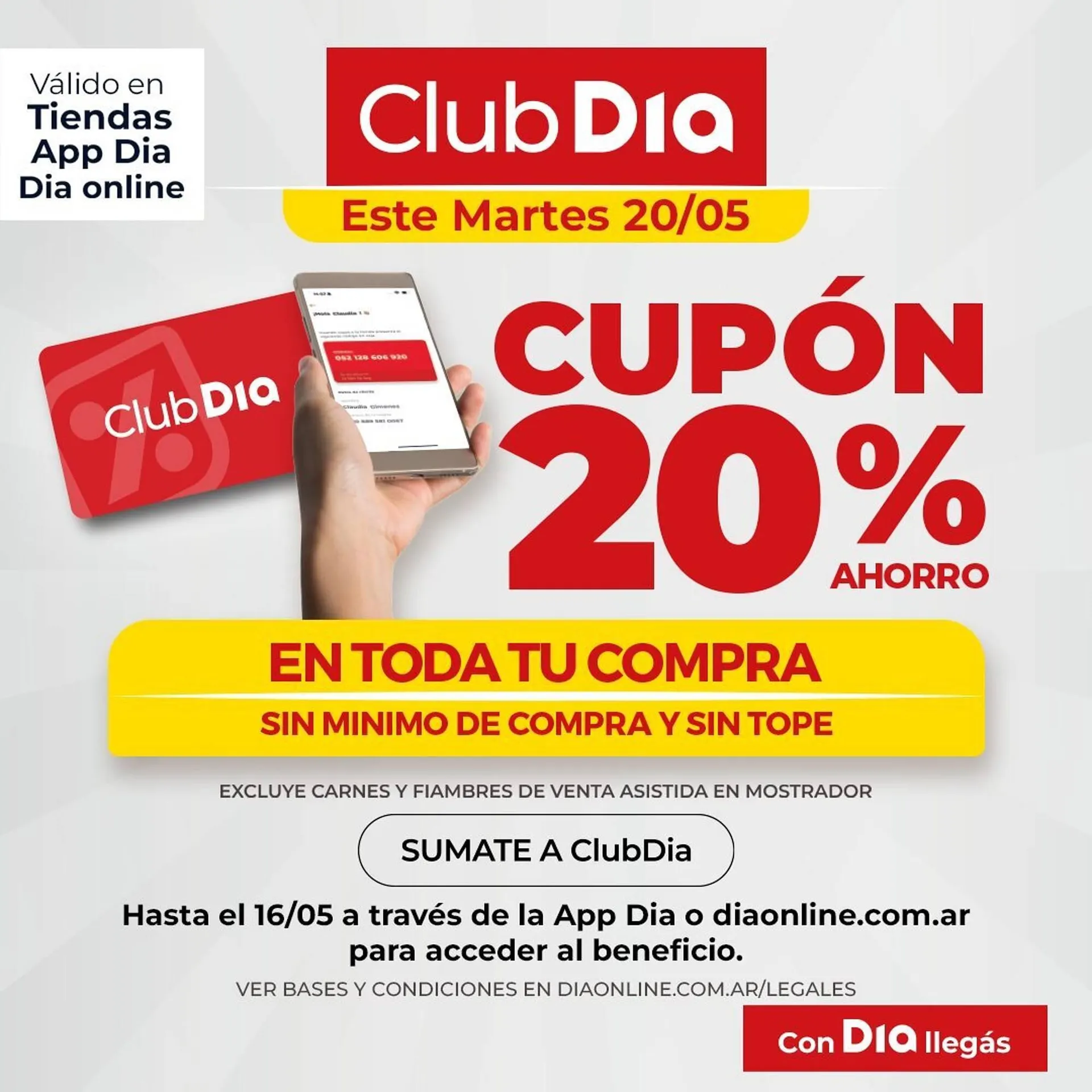 Ofertas de Catálogo Supermercados DIA 16 de mayo al 20 de mayo 2025 - Página 1 del catálogo