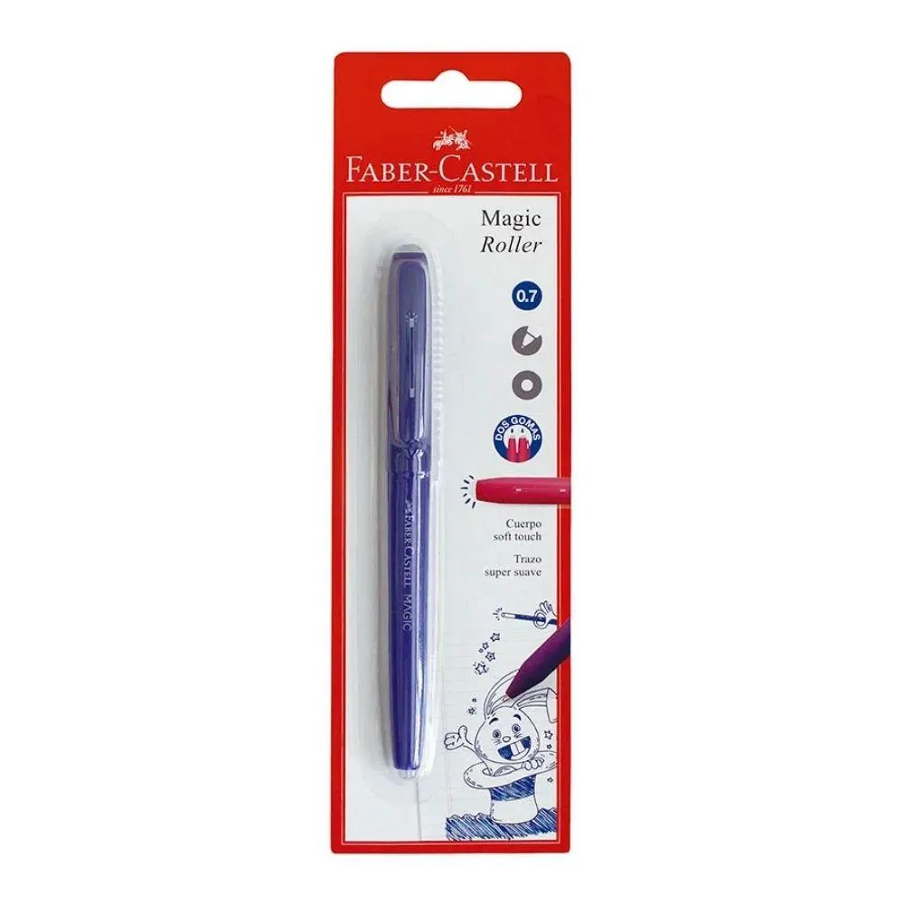 ROLLER BORRABLE FABER CASTELL MAGIC AZUL X 1
