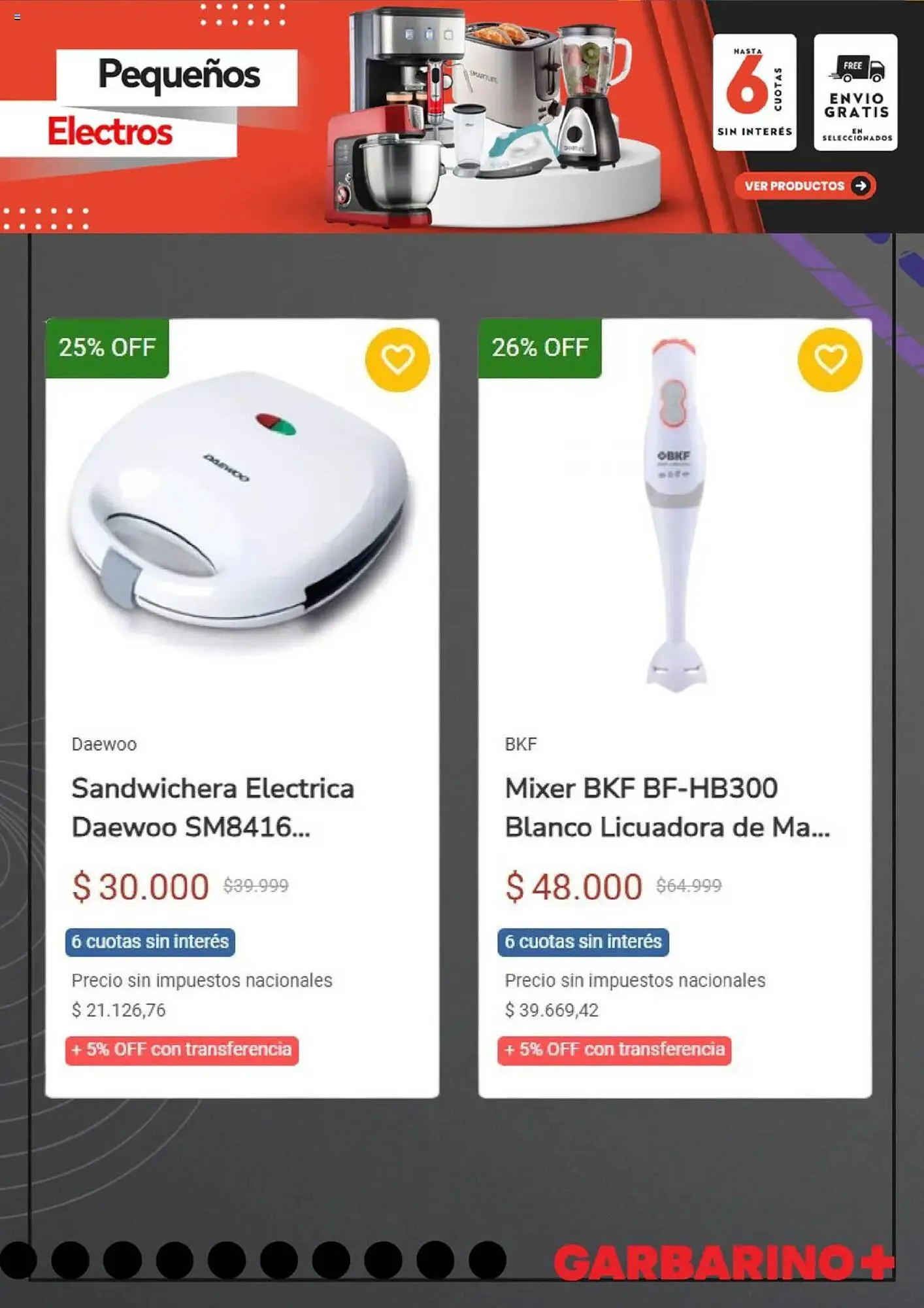 Ofertas de Catálogo Garbarino 9 de octubre al 14 de noviembre 2025 - Página 6 del catálogo