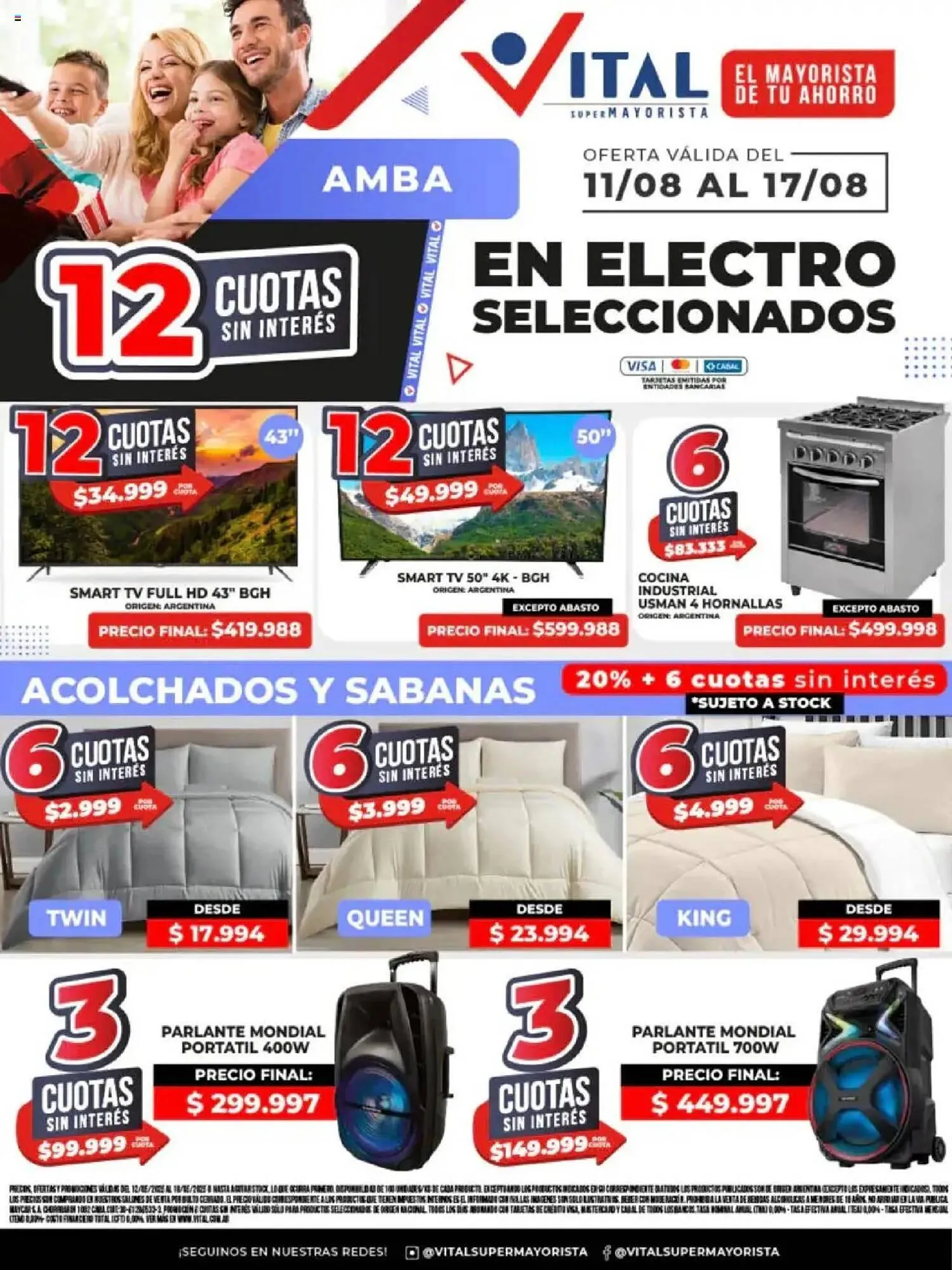 Ofertas de Catálogo Supermayorista Vital 11 de agosto al 17 de agosto 2025 - Página 1 del catálogo
